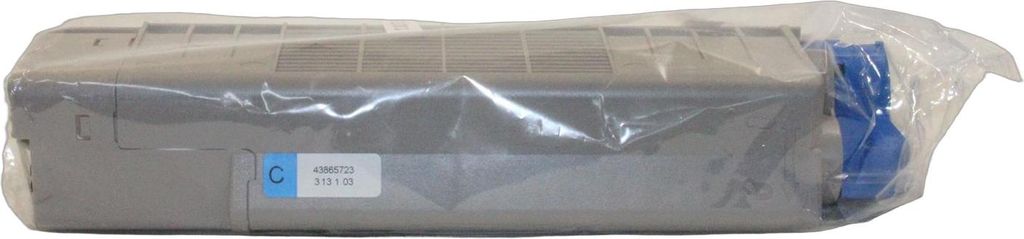 Oki 43865723 C5850 Toner Cyan -Bulk Produktbild 