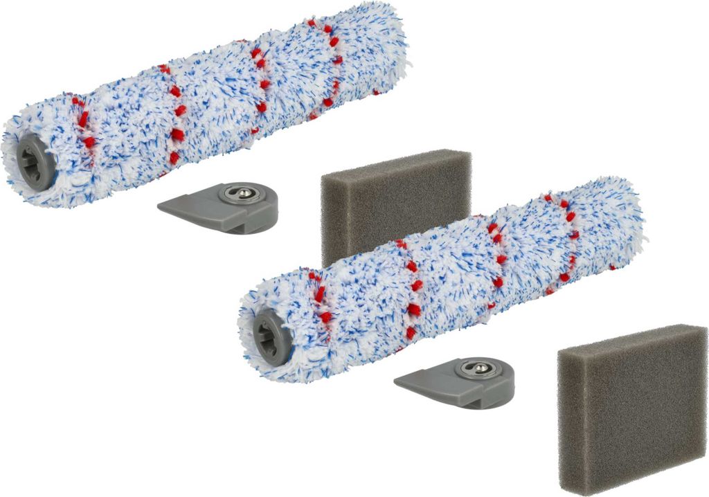 vhbw 4-tlg. Zubehör-Set Ersatz für Leifheit 11918 für Staubsauger - Schaumstoff-Filter, Bürstenrolle