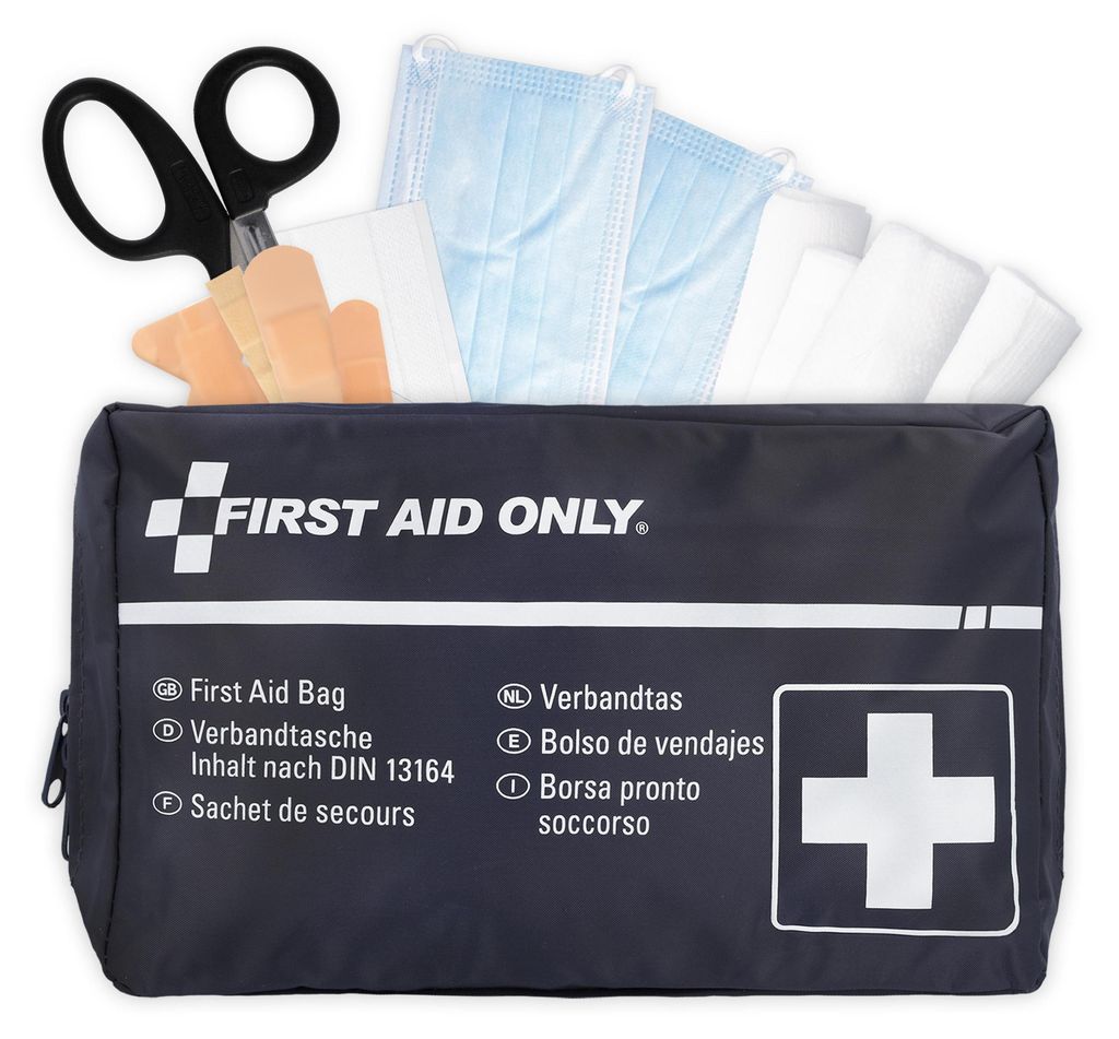 First Aid Only KFZ Verbandtasche, Verbandkasten für Auto, Neue Norm - DIN 13164