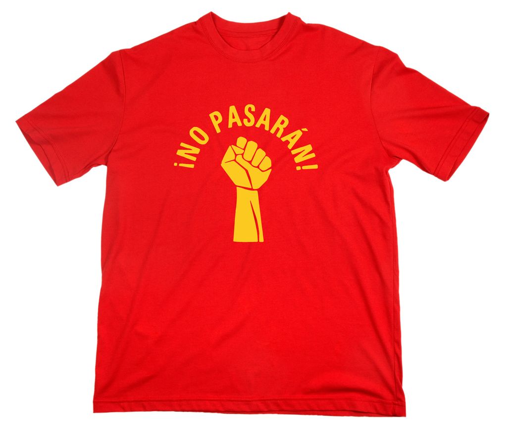 Styletex23 T-Shirt No Pasaran Fist Logo Zeichen, rot, XXL