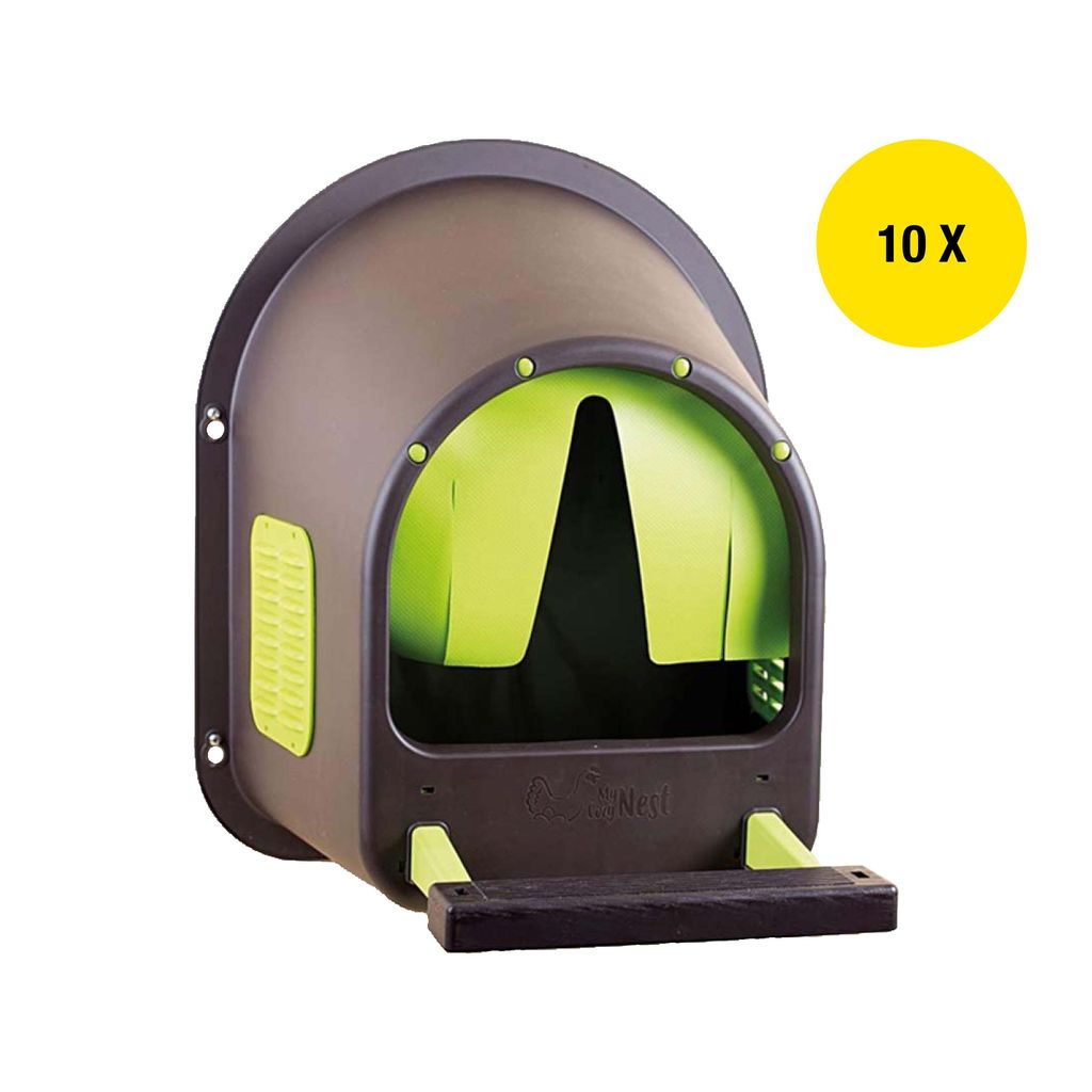 horizont Legenest für Hühner, MyCozyNest, aus Kunststoff, zur Wandmontage, Nest für Hühner, große Hühnerbox, Kunststoffnest, Geflügelnest (1...