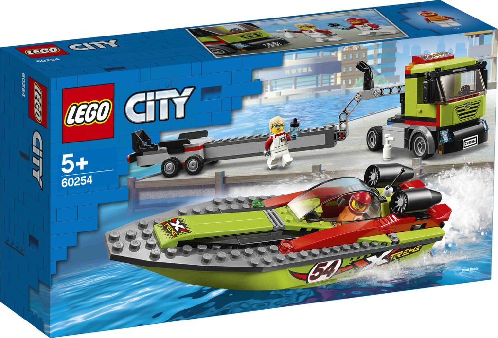 LEGO GmbH Transporter łodzi wyścigowych 0 0 szt Zdjęcie produktu 