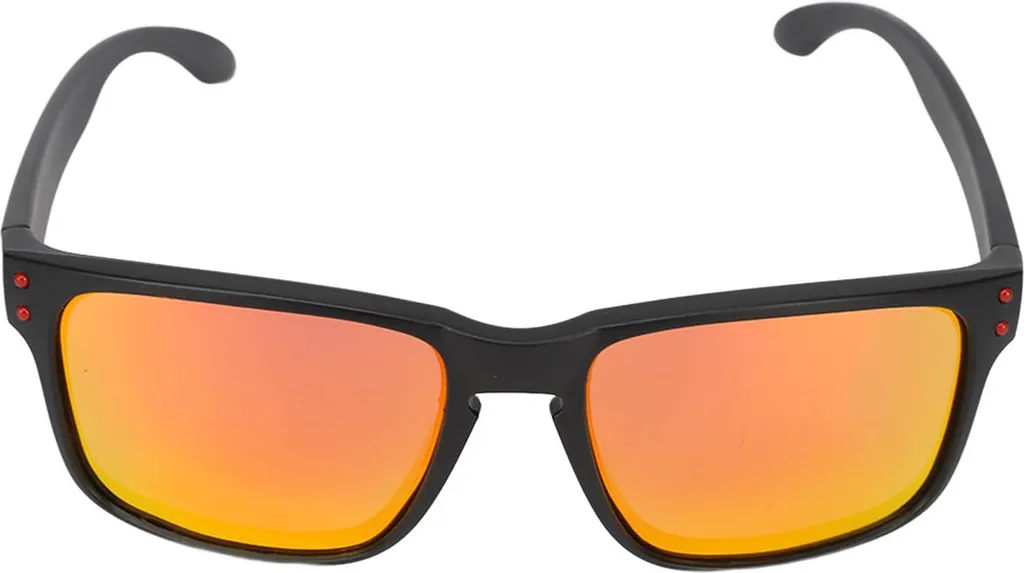 Occhiali Sole Rossi Polarizzati UV400 Quadrati Retrò Unisex Guida