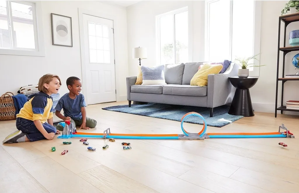 Mattel Hot Wheels Double Loop Dash circuit de course avec double looping - 11