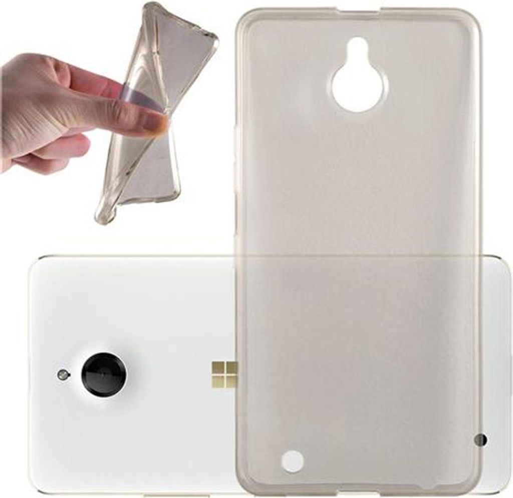Cadorabo Hülle für Nokia Lumia 850 Schutz Hülle in Schwarz Schutzhülle TPU Silikon Cover Etui Case
