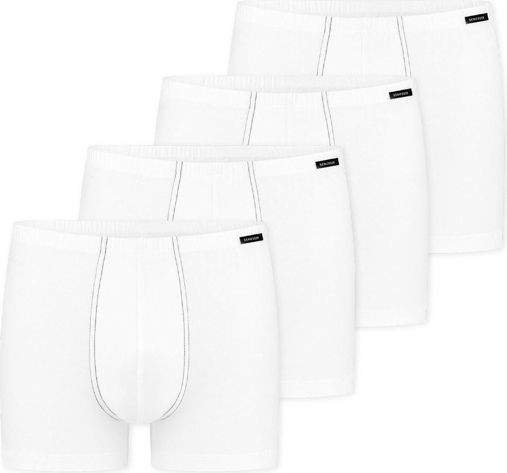 Schiesser 4er Pack Baumwolle Essentials Retro Short / Pant Puristisches Design und perfekte Passform, Kleines Logo am Bund, In perfekt sitzender, e...