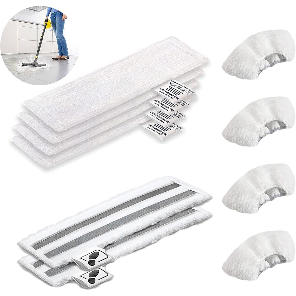 Zubehör Mikrofaser-Tuchset für Kärcher Easyfix SC1 SC2 SC3 SC4 SC5 Dampfreiniger Bodendüse Wischtücher Überzügen Ersatzteile