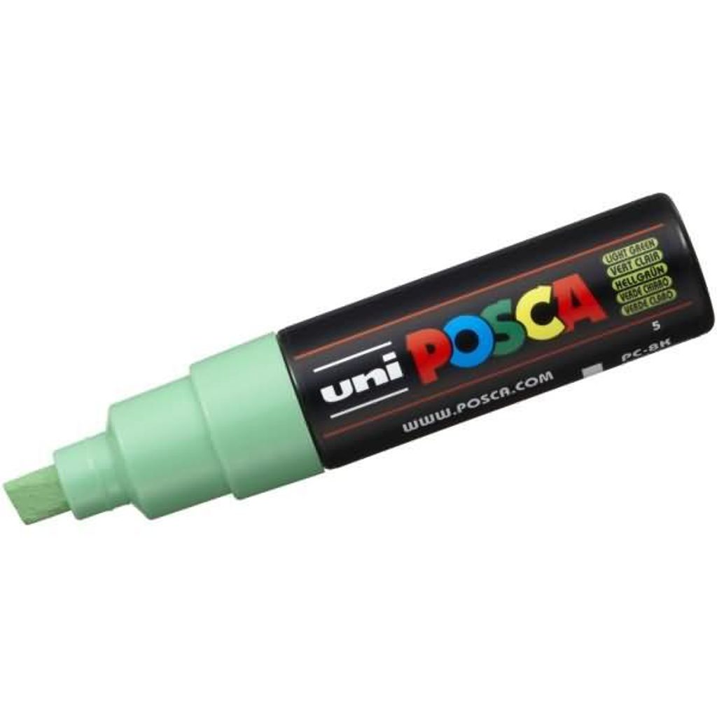 POSCA uni PC-8K, 1 Stück(e), Grün, Meißel, Schwarz, Grün, 8 mm, Tinte auf Wasserbasis