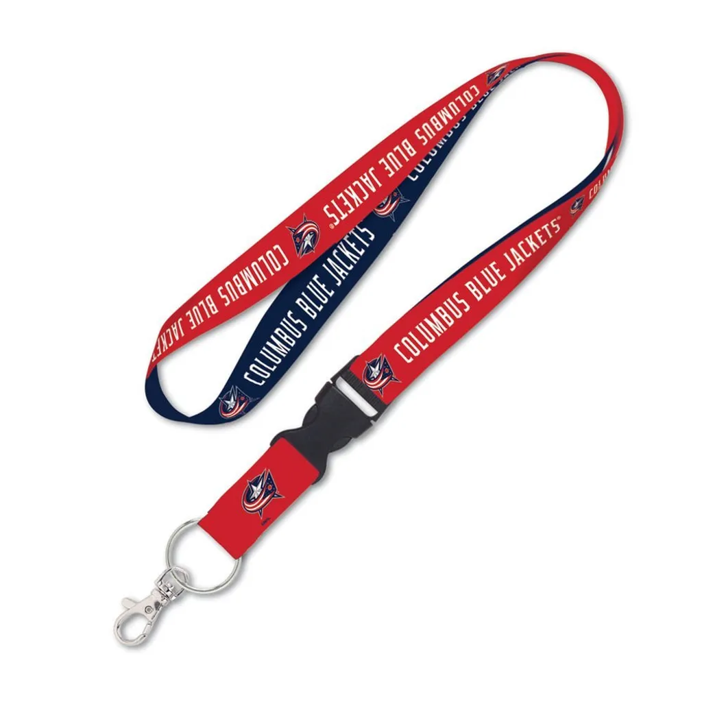 Cordon porte-badge NHL Columbus Blue Jackets pour bureau et supporters