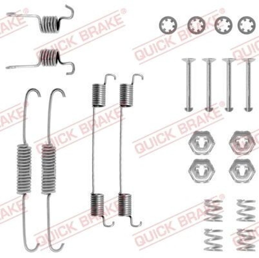 QUICK BRAKE Zubehörsatz Bremsbacken 105-0674 Hinten für FORD FIESTA III (GFJ)