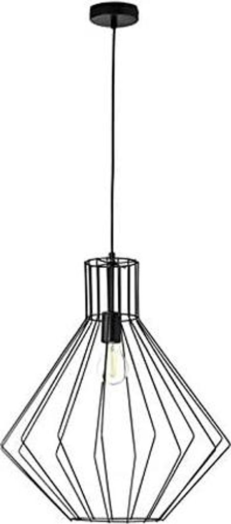 Brilliant Pendelleuchte Dalma Schwarz rund Ø50cm max. 60W E27 ohne Leuchtmittel kürzbar