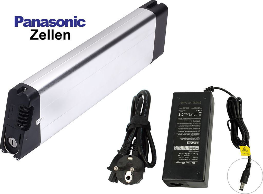 PowerSmart E-Bike Akku 14Ah 504Wh Pedelec Ersatzakku für Grunberg Green Falter E-Faltrad (16" R?der) mit Ladegerät