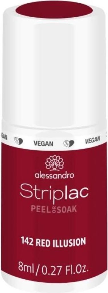 alessandro Striplac Peel or Soak Vegan LED Nail Polish in Rich Red 8ml