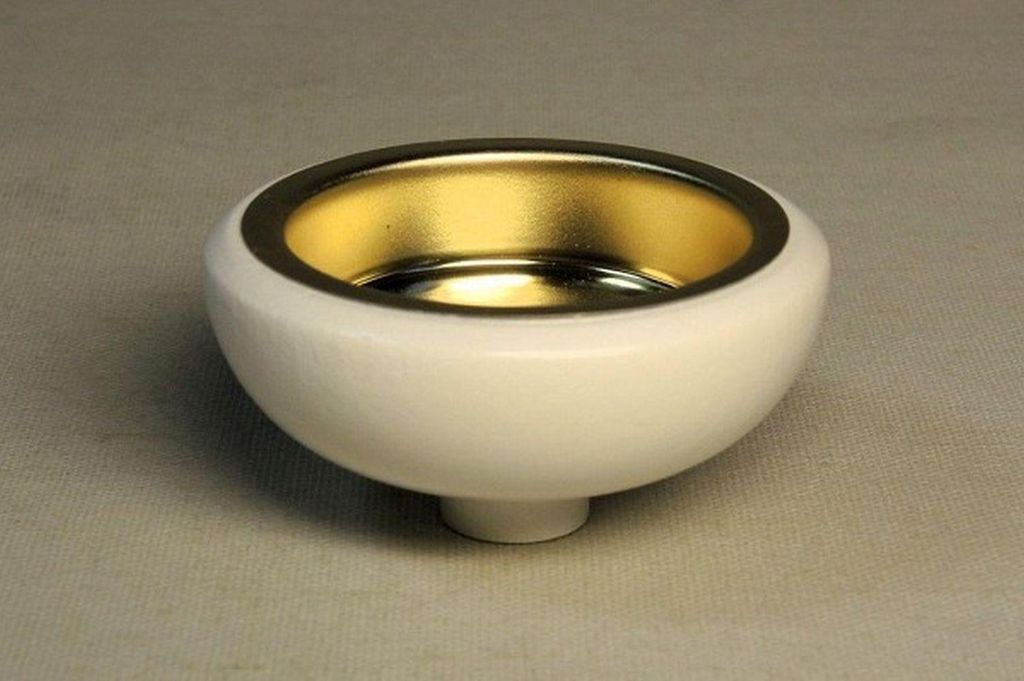 Kerzenhalter Teelichtadapter 14mm weiß HxB= 2,5x4cm NEU