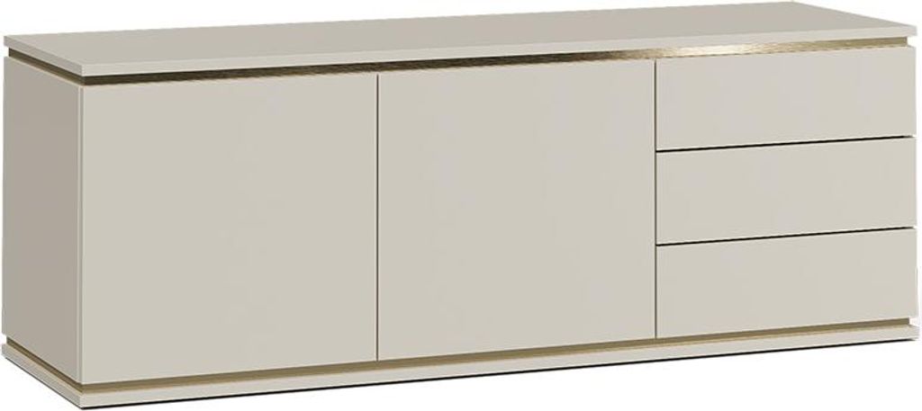 Lowboard Vicco Linette Cashmere 135 x 48.6 cm mit 2 Türen Produktbild 