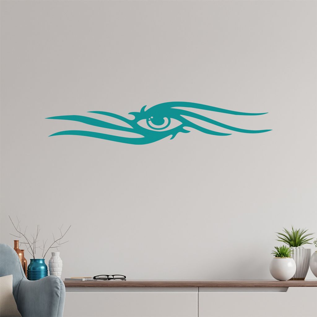 Tribal Auge Wandtattoo in 6 Größen - Wandaufkleber Wall Sticker - Dekoration, Küche, Wohnzimmer, Schlafzimmer, Badezimmer