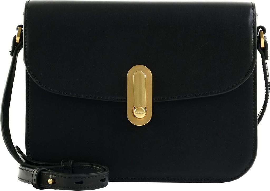 Ted Baker Leder Umhängetasche Schultertasche Kkayli Polished Leather Satchel Bag Black schwarz