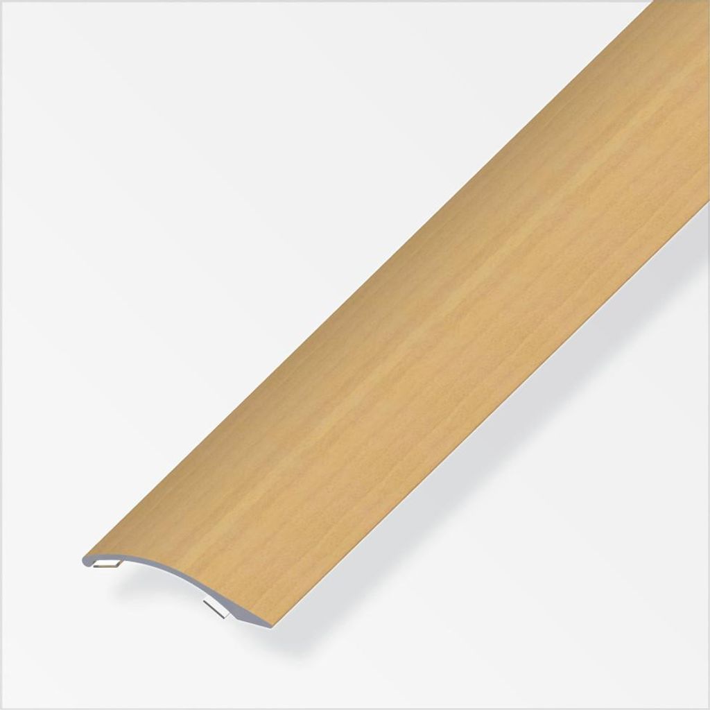 alfer Ausgleichsprofil 1 m, 38.5 x 7.5 mm Alu beschichtet sublimiert buche