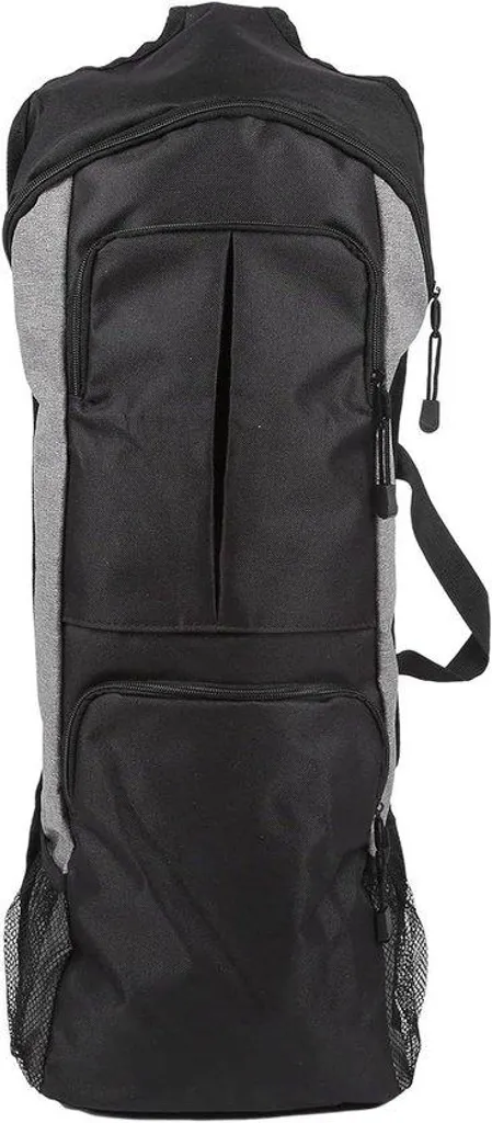 Sac de yoga à grande ouverture zippée et toile de coton bleu marine