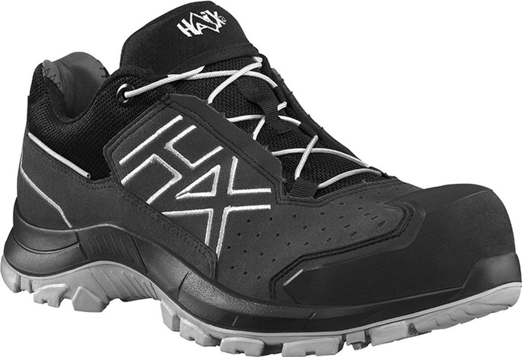 Haix Sicherheitsschuh BLACK EAGLE Safety 200 | M, T, grey 610049, Farbe:schwarz,grau, Größe:UK 9.5 / EU 44