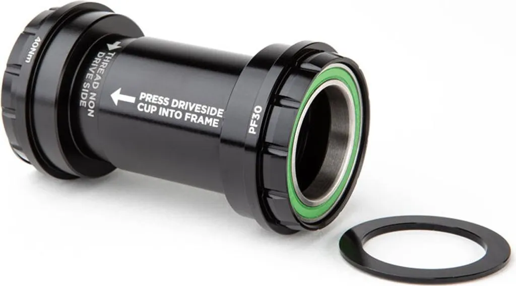Palier de Pédalier Hellbender 70 PF30 68/73mm Noir en Acier Inoxydable 30mm