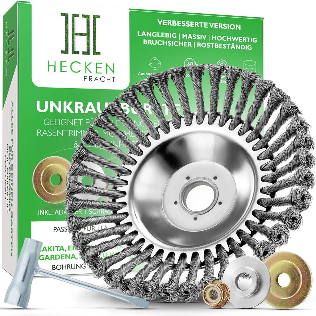 HECKENPRACHT© Profi Unkrautbürste für Freischneider | Produktbild 