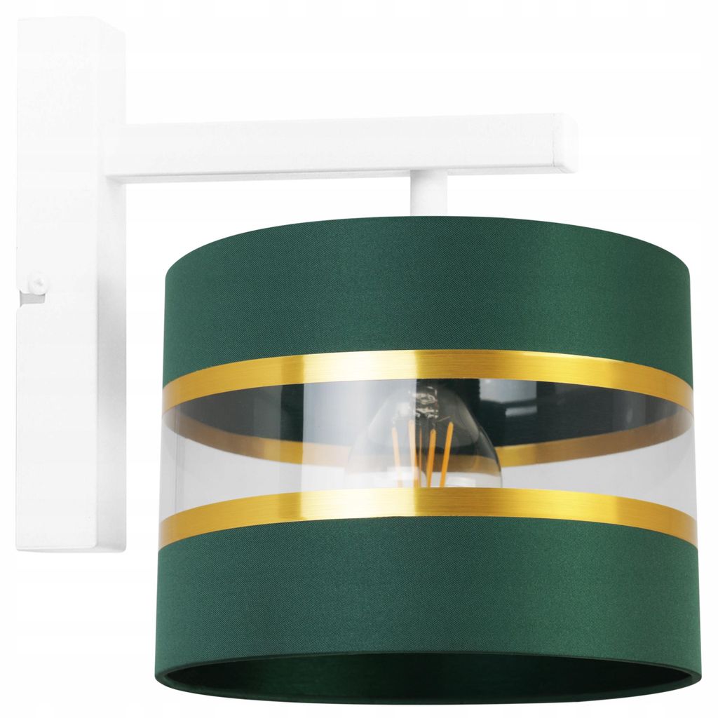 Elegante Wandleuchte Kinkiet Gold Lampenschirm 20 cm LED Modern