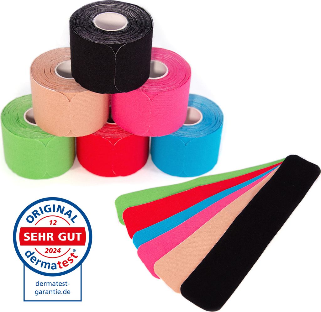axion®  Kinesiologie-Tape PRECUT 6er Mix-Set, je 20 Produktbild 
