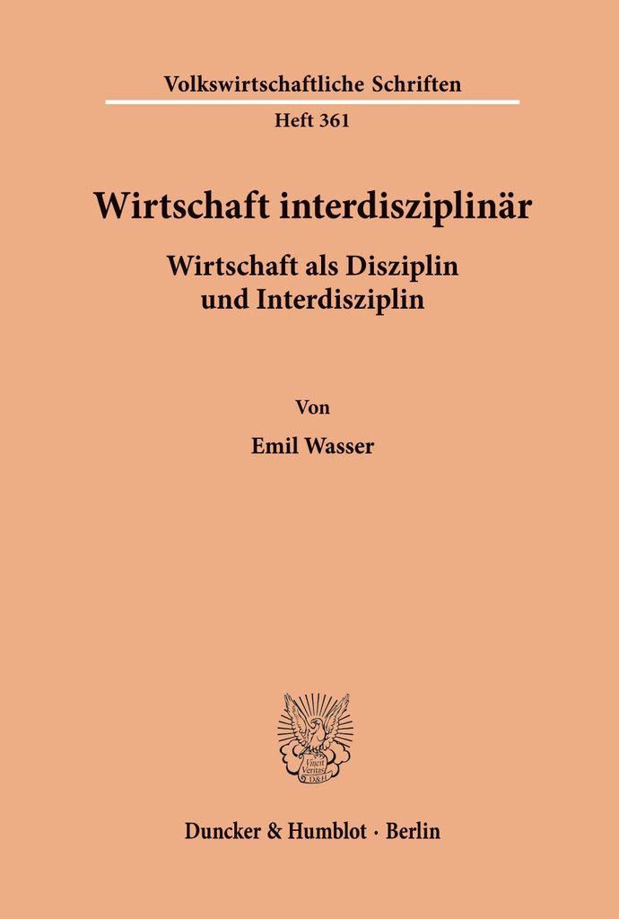 Wirtschaft interdisziplinär.