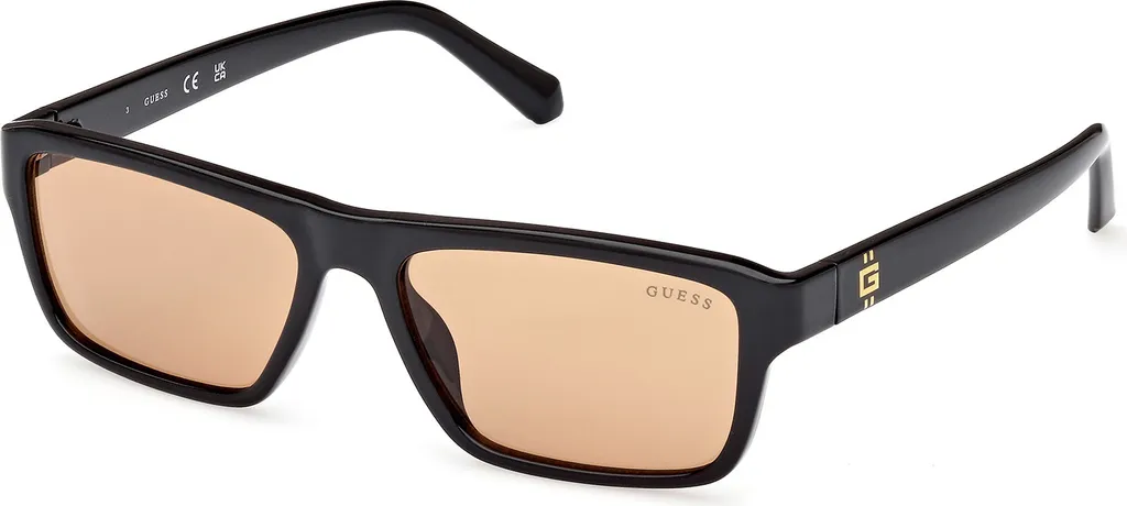 Guess GU00085 Nero Lucido - Occhiali da Sole Uomo Designer Originali