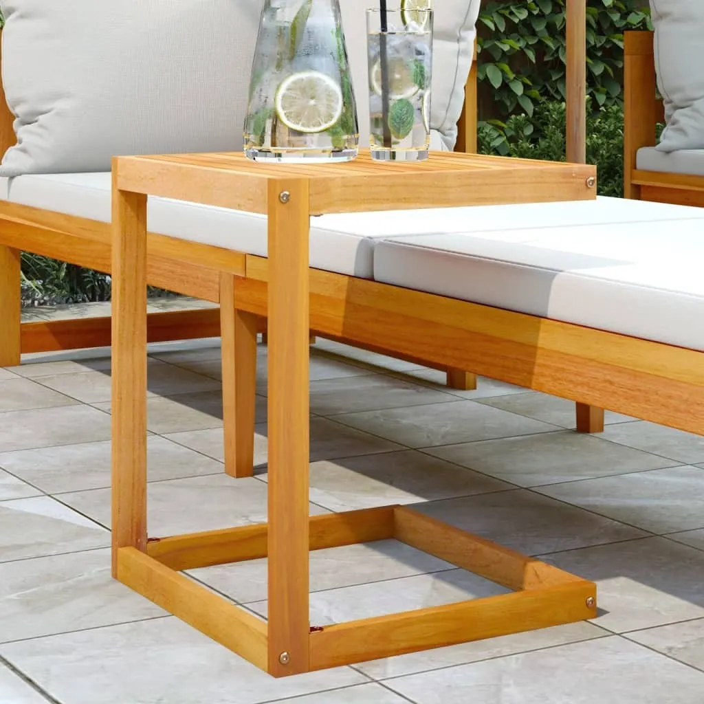 Pratico tavolo a C 42x40x50 cm in legno massiccio di acacia - Tavoli da giardino ,mobili di design 4985170 1pacco
