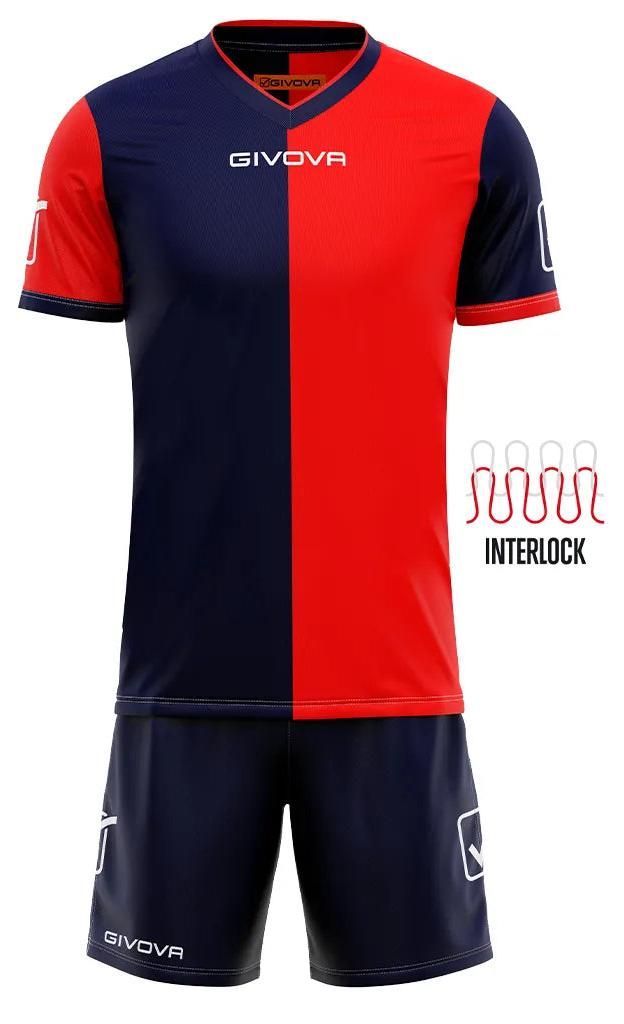 Sportset Givova Combo Blau-Rot Rot