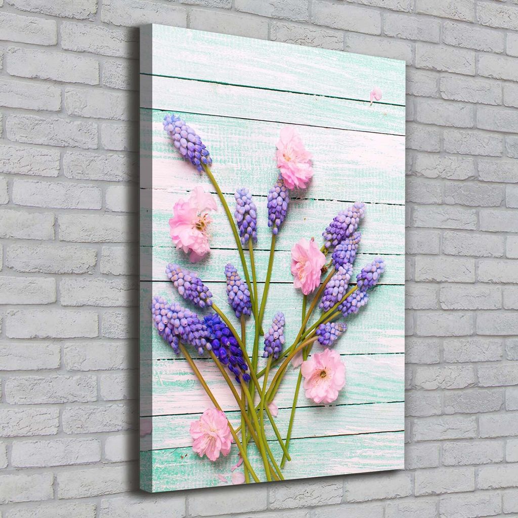 Tulup Leinwandbild - 70x100cm - Wandkunst - Drucke auf Leinwand - Leinwanddruck - Wohnzimmer Wanddekoration XXL - Wohnung Deko Kunstdrucke - Blum...