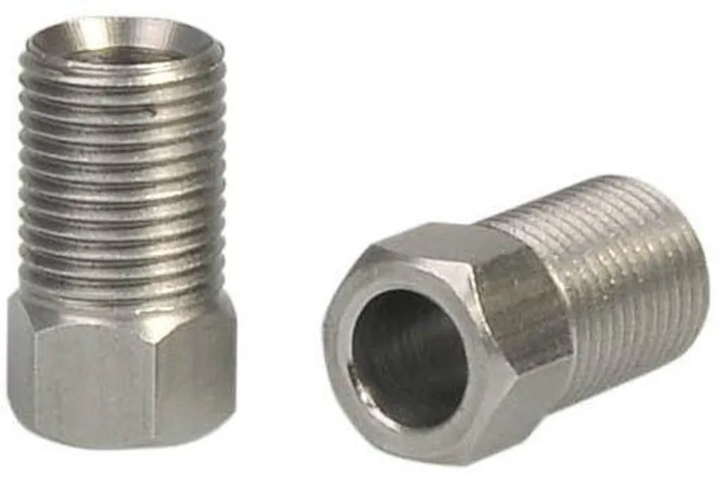 Vis de serrage du serpentin hydraulique en acier inoxydable M8x0.75