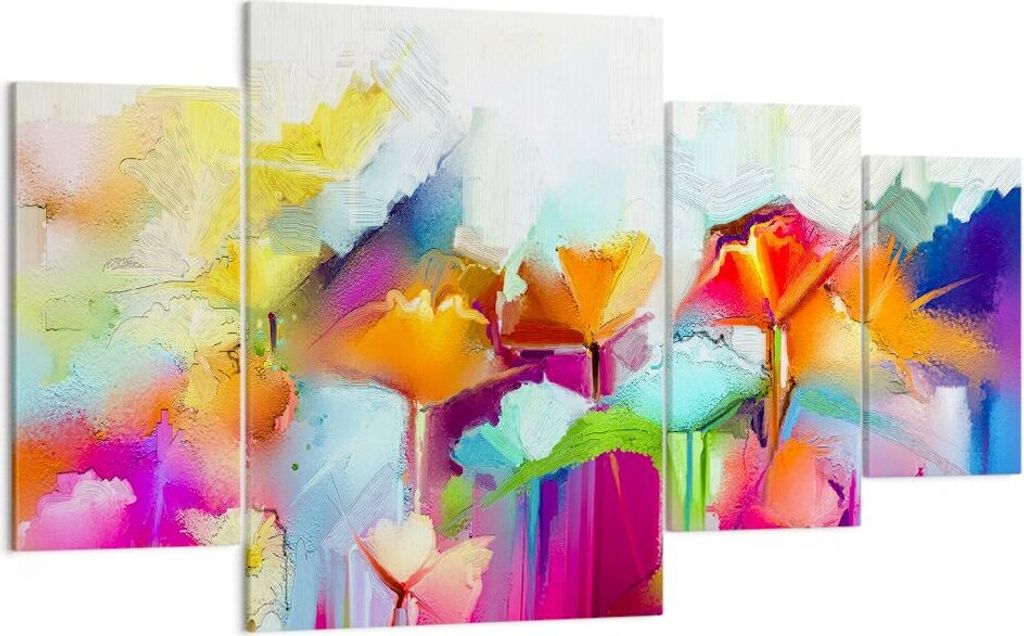 Bild auf Leinwand - Leinwandbild - Blumen Wiese Sommer - Produktbild 