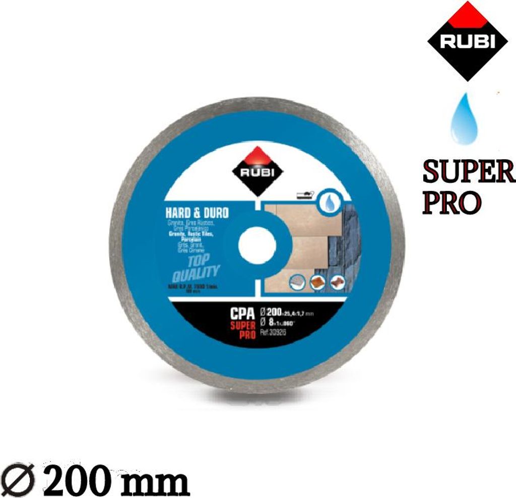 RUBI CPA Diamantklinge 200 mm 30926 Produktbild 