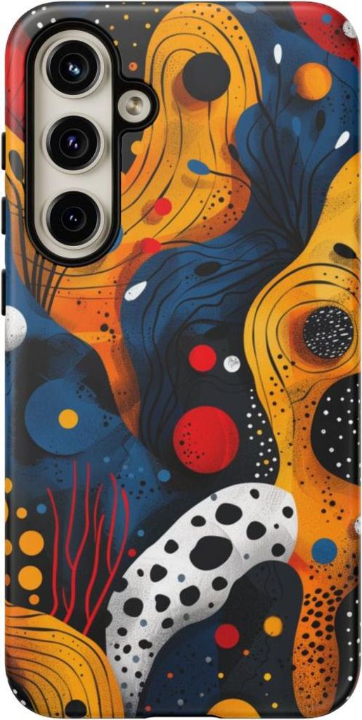 Abstrakte bunte Formen – Hülle Kompatibel mit Samsung Galaxy S24 Plus