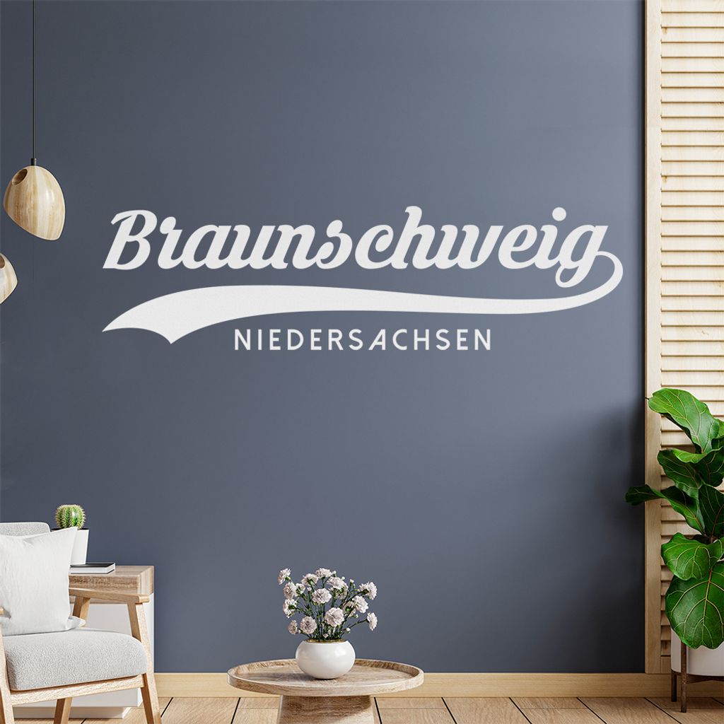 Braunschweig Niedersachsen Wandtattoo Wandaufkleber Wall Sticker - Dekoration, Küche, Wohnzimmer, Schlafzimmer, Badezimmer