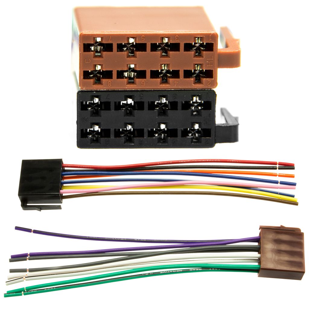 ISO Radio Stecker Adapter Kabel Strom Lautsprecher DIN Autoradio Radio Tuner 