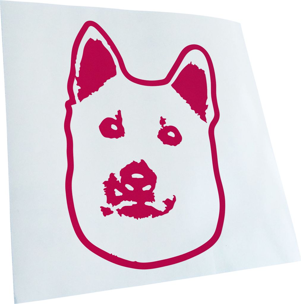 Kiwistar - Autoaufkleber - norwegian buhund Hund - Neonorange - 14x10cm - Aufkleber für Auto, Laptop, Fahrrad, LKW, Motorrad mehrfarbig JDM Decal ...