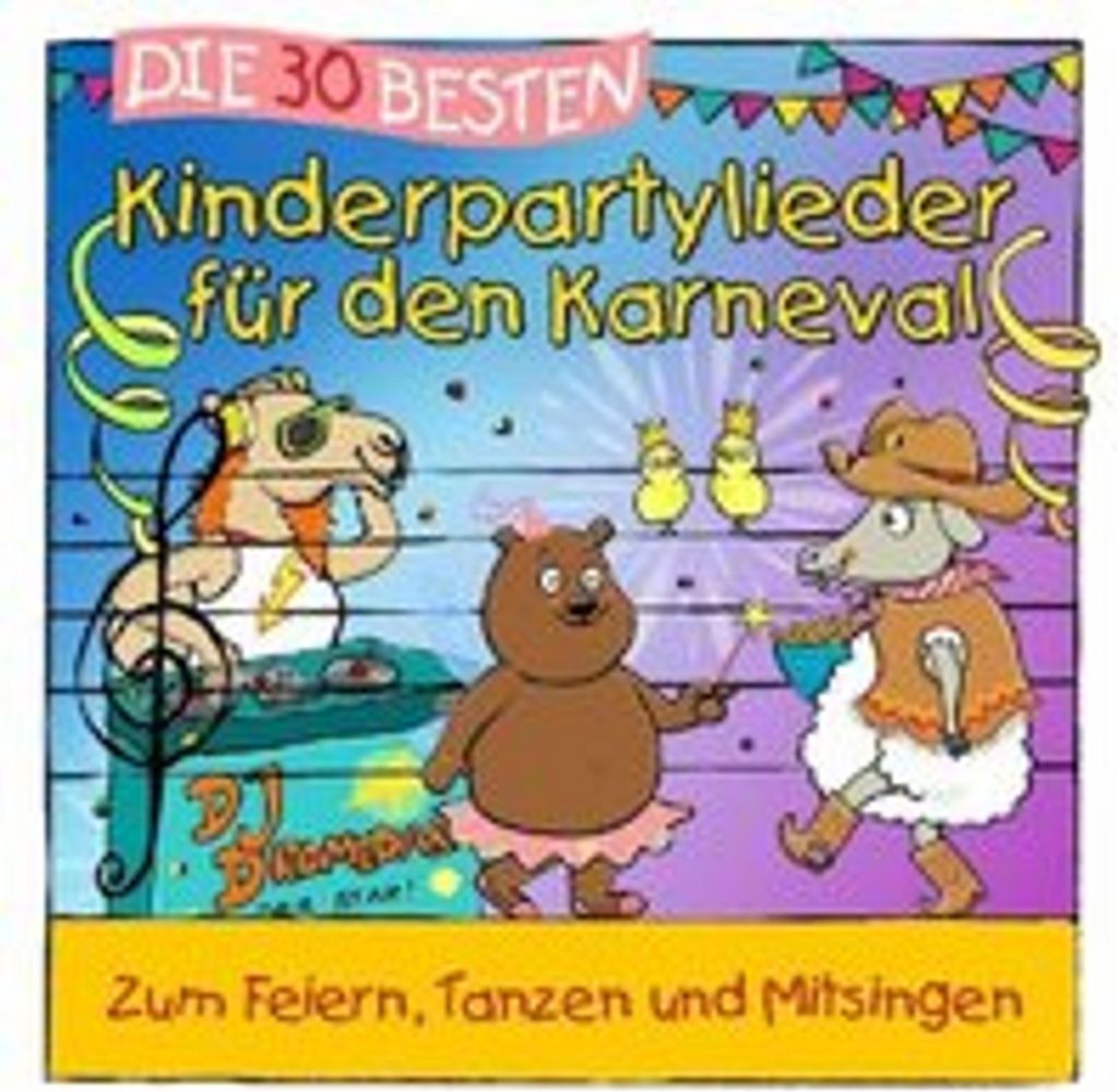 Die 30 besten Kinderpartylieder für den Karneval Produktbild 