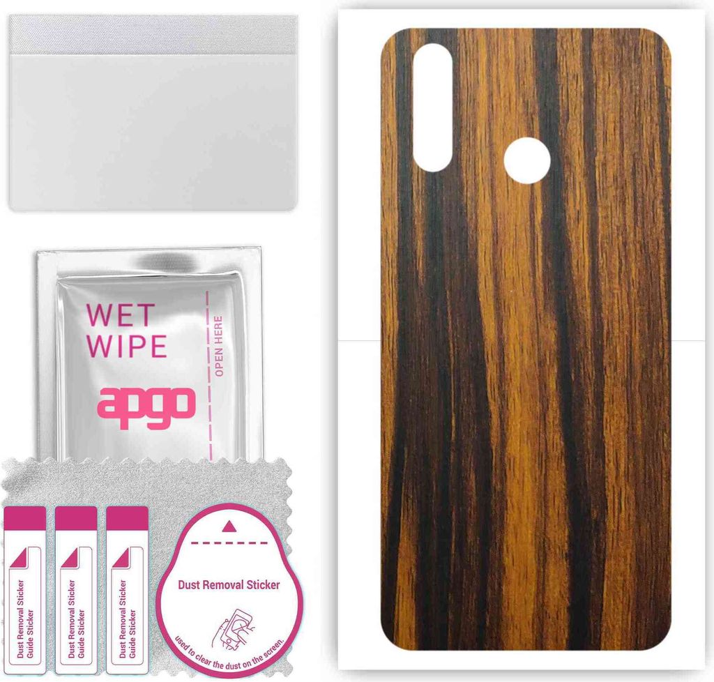 apgo Rückseite Schutzfolie, Skin, kompatibel mit Tecno Pouvoir 3 Air, Hinten Displayschutzfolie aus Vinylfolie, kratzfest, einfache Montage - Tige...
