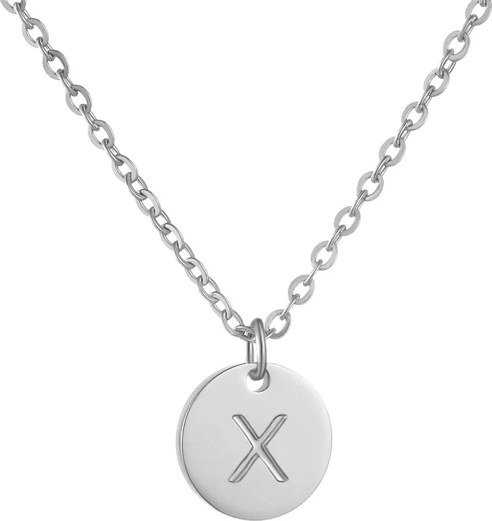 Collana con Lettera Iniziale Oro Rosa e Argento: Trend Regalo 2025 - 1