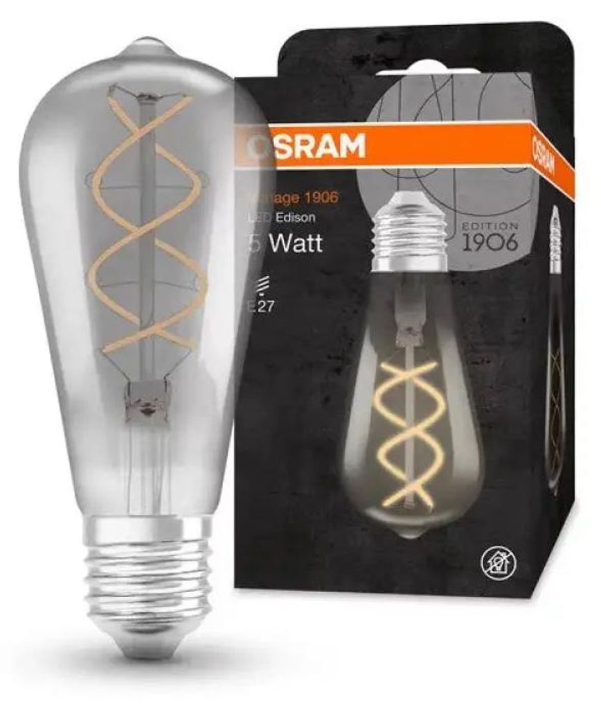Led Žiarovka Vintage 1906 Edison Smoke25 5W/250Lm/818 E27 Obrázok produktu 