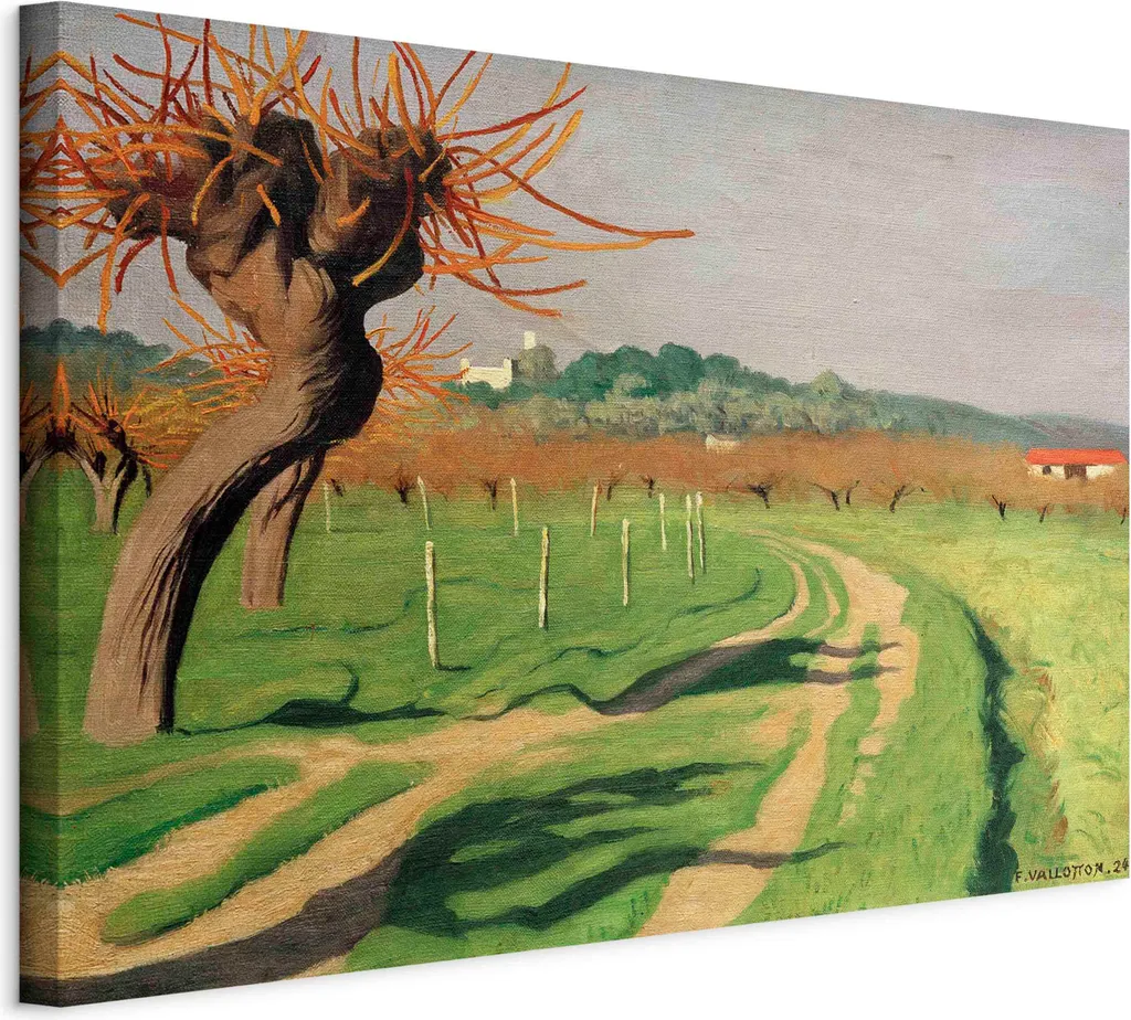 Quadro Vallée de la Cagne Félix Vallotton 60x40 cm - Riproduzione su Tela