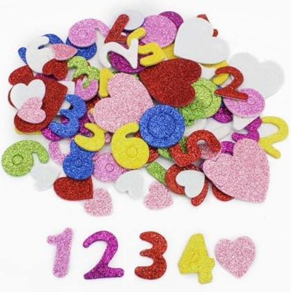 Andiker Sammelalbum Aufkleber Scrapbooking-Sticker Lustige Muster für Wasserflasche Koffer oder Notizbuch (ziffer)