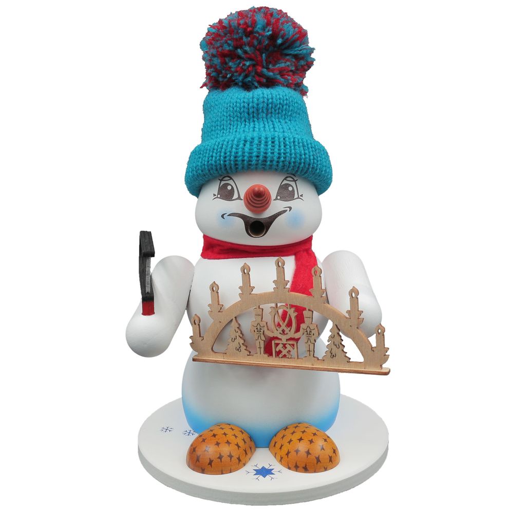 Kuhnert Erzgebirge Schneemann Räuchermann,-männchen 20 cm Produktbild 
