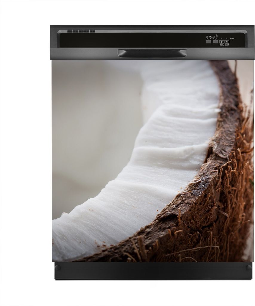 Aufkleber sticker 60x60 cm Dekorative folie Spülmaschine - halbe Kokosnuss