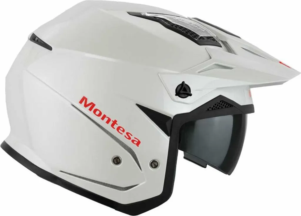 Casque Jet Moto Trial Hebo Htr-p01 V6 Montesa Blanc Confort Taille L
