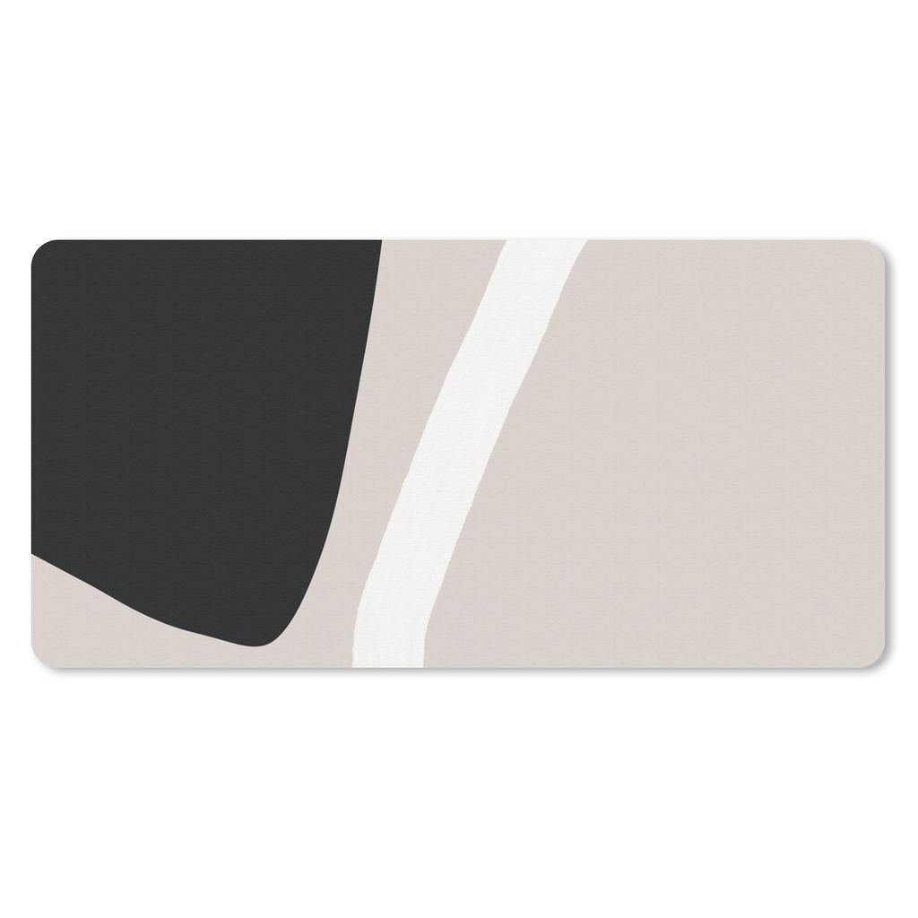 MuchoWow Mauspad Mousepad Pastell - Minimalismus - Formen 60x30 cm - Mousepads - Maus Mat - Pad - Mausunterlage - Nachhaltig
